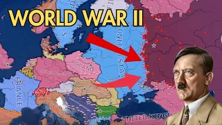 World War II in Europe (1939-1945) |  Hoi4 Timelapse Video | Alternative ending?
