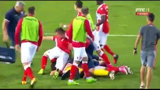 KRAJ!!! TRENUTAK KADA JE CRVENA ZVEZDA POBEDILA KRASNODAR I PLASIRALA SE U LIGU EVROPE