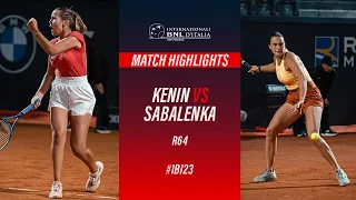 Kenin vs Sabalenka R64 Match Highlights #IBI23