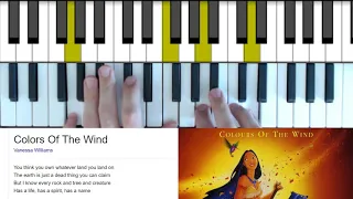 Vanessa Wiliams – Colors of the Wind, Piano Chords (Intro)