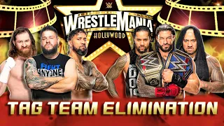 Kevin Owens + Sami Zayn + Jey Uso vs. Roman Reigns + Jimmy Uso + Solo Sikoa Tag Team Match WWE 2K22