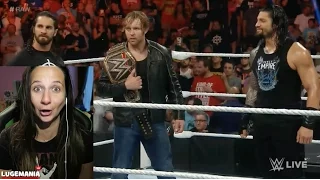 WWE Raw 6/20/16  Rollins Reign Ambrose