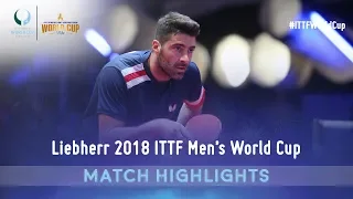 Jeong Sangeun vs Gionis Panagiotis | 2018 ITTF Men's World Cup Highlights ( Group )