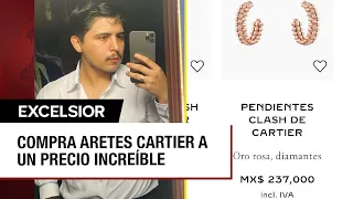 Joven compra aretes Cartier por menos de 500 pesos por error de la marca