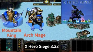 X Hero Siege 3.33, Mountain King & Arch Mage Extreme, Level 4 Impossible ,8 ways Dual Hero