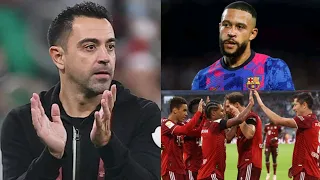 Xavi's tactical plan against Bayern Munich revealed. Memphis dip in form 'a collective team issue'