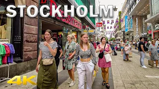 Stockholm is absolutely PACKED during HOT summer day【4K – 60fps】🇸🇪