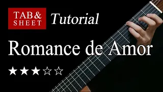 Romance de Amor - Guitar Lesson + TAB