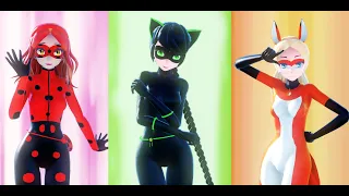 【MMD Miraculous】Exchange Transformations (FANMADE)【60fps】*Reuploaded