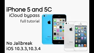iPhone 5 5C iCloud Bypass iOS 10.3.3/10.3.4 full tutorial