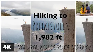 Step by step guide to hike Preikestolen Pulpit Rock 4K,  Norway #Preikestolen