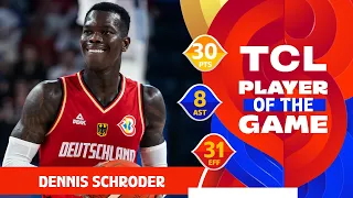 Dennis Schroder (30 PTS) | TCL Player Of The Game | AUS v GER | FIBA Basketball World Cup 2023