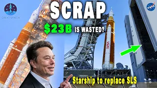 WASTED! NASA gigantic $23B rocket major internal failure&leak. Starship to replace SLS, why not?