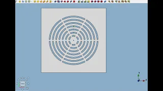 FreeCAD.#26. Решётка. Концентрические вырезы