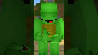 🤣Wow!! Baby Mikey🤣【Minecraft Maizen Animation Mikey and JJ】#shorts