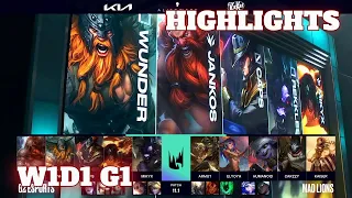G2 Esports vs Mad Lions - Highlights | Week 1 Day 1 S11 LEC Spring 2021 | G2 vs MAD