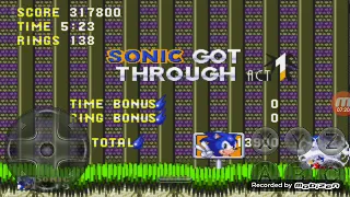 Прохождение Sonic 3 и наклз на Андроиде 3 часть