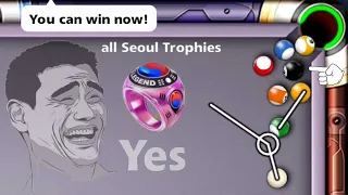 8 ball pool - You can win now 😂 Yes Snooker 🤣 All Seoul Trophies