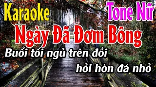 Ngày Đã Đơm Bông Karaoke Tone Nữ Nhạc Sống Lâm Organ - Beat Mới