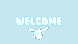 Cute Cinnamoroll aesthetic intro & outro template vlog | free download