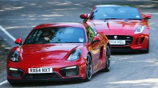 Jaguar F-type coupé versus Porsche Cayman GTS