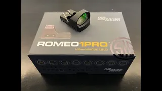 Sig Romeo1Pro - Unboxing and installation on Sig P320 M18