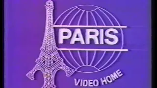 VHS Companies from the 80’s #670 PARIS VIDEO HOME