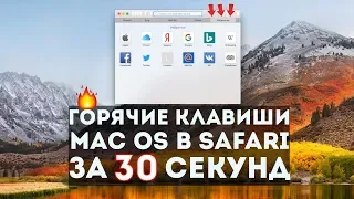 Горячие клавиши Mac Os в Safari за 30 секунд!