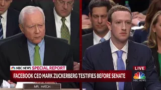 'Senator, we run ads', Mark Zuckerberg