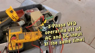 Can a 3 Phase VFD operate off of both AC and DC input at the same time?