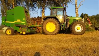 Heuernte 2017 Rundballenpressen mit John Deere 6910 und John Deere 592