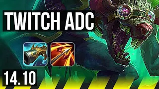 TWITCH & Braum vs LUCIAN & Pyke (ADC) | Rank 6 Twitch, 12/2/4, Dominating | NA Grandmaster | 14.10