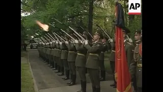 Russian Federation | anthem at Funeral of Alexander Lebed 2002