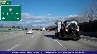 Eastbound Interstate 84 in Boise, Idaho