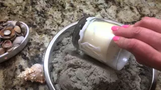 Sand Candles - Easy Beach Craft!