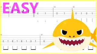 Pink Fong - Baby Shark Guitar Solo Tab+BackingTrack