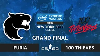 CS:GO - FURIA vs. 100 Thieves [Nuke] Map 1 - IEM New York 2020 - Grand Final - NA