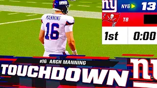 Arch Manning First Career NFL Start