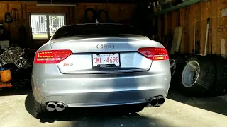 Audi B8 S5 4.2 AWE Track Exhaust w/factory downpipes cold start
