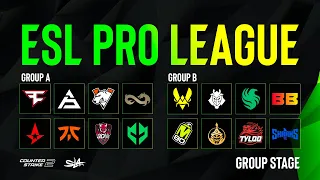 День 1  | ESL Pro League Season 19 | Groups A & B | КРИВОЙ ЭФИР