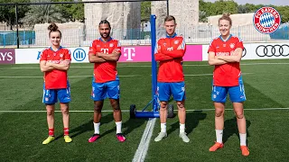 Fußballtennis FC Bayern x FCB-Frauen | Magull & Gnabry vs. Simon & Kimmich