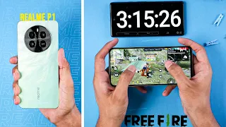 Realme P1 5G Freefire Gaming Test 🔥 | Gaming Performance Test | Battery Drain Test