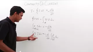 Electro Magnetics Theory - Continuity of Current