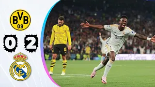Dortmund vs Real Madrid (0-2) HIGHLIGHTS - Carvajal & Vini GOALS | Champions League (FINAL)