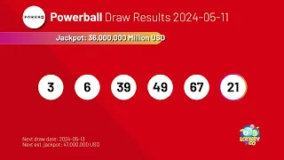 2024-05-11 Powerball Lottery Results & Winning Numbers