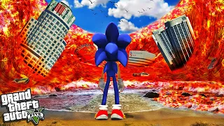 SONIC vs LAVA TSUNAMI In GTA 5 (Crazy)