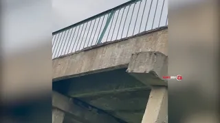 Еще один мост в Приморье еше дышит. Выпершую плиту замаскировали под лежачего полицейского