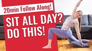 Sit All Day? Do this 20 minute follow along to open your hips & upper back!