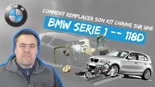 BMW 118D Remplacement chaine et rép. moteur suite casse de la chaine de distribution premiere partie