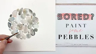 Painting Watercolour Pebbles